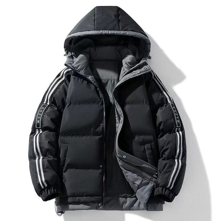 Damen isolierte Winterjacke mit Kapuze | Warm gefütterte winddichte Jacke mit verstellbarer Kapuze für Alltag und Freizeit
