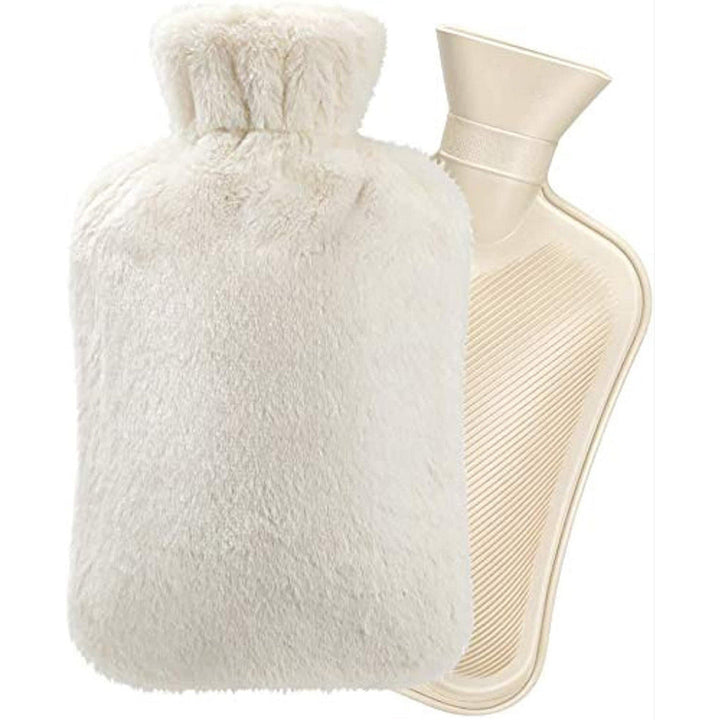 Plüsch Wärmflasche mit Bezug | Weiche Wärmflasche mit langanhaltender Wärmespeicherung für Bett, Sofa und kalte Abende