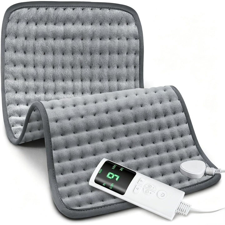 Elektrische Massage Heizdecke | Wärmedecke mit Massagefunktion, Intensitätsstufen, Fernbedienung und Abschaltautomatik