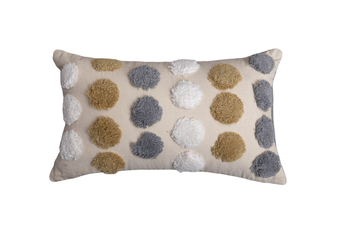 Streifen Kissen aus Plüsch | Flauschiges Dekokissen mit weicher Textur und abnehmbarem Bezug für Sofa, Bett und Wohnzimmer