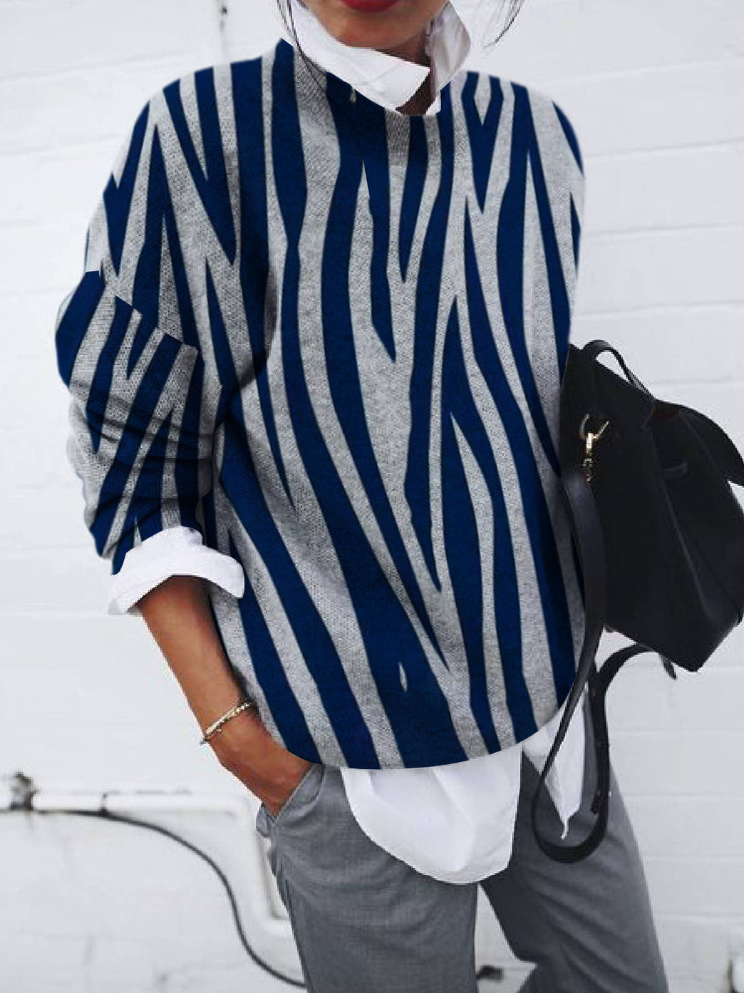 Charlotte | Pull stylé imprimé