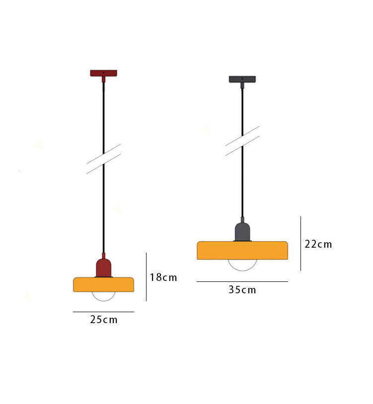 Pendant lamp made of metal &amp; glass with stained glass look | Ø25/Ø35 cm, G9 socket | Adjustable suspension | Crystal look