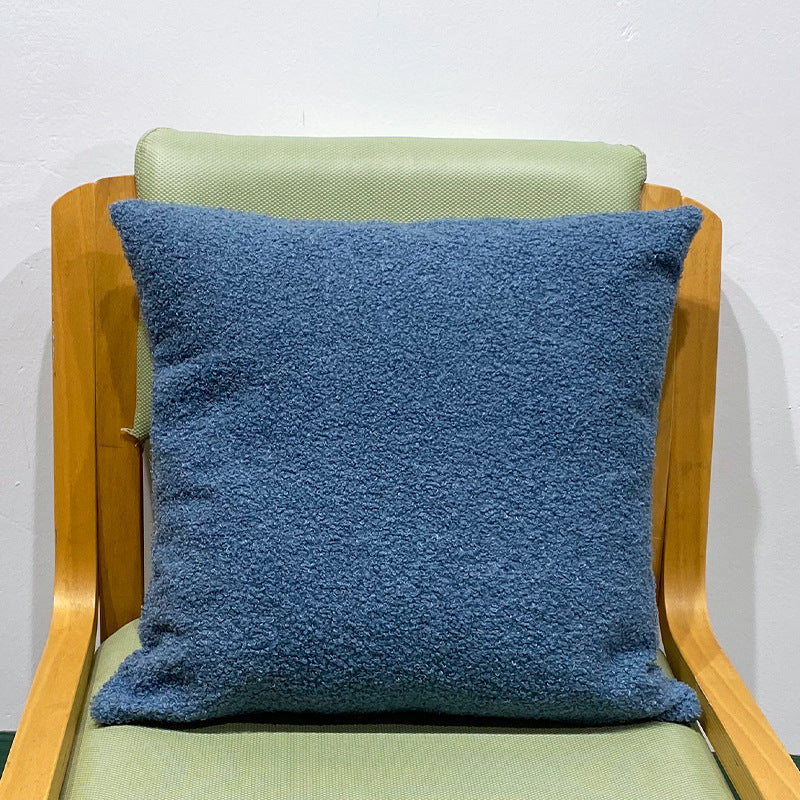 Kuschelkissen mit Teddyfleece-Bezug | Weiches Dekokissen mit Polyesterfüllung und Reißverschluss für Sofa, Sessel und Bett