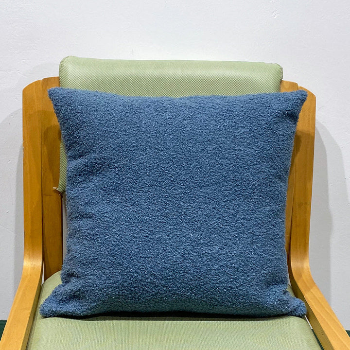 Kuschelkissen mit Teddyfleece-Bezug | Weiches Dekokissen mit Polyesterfüllung und Reißverschluss für Sofa, Sessel und Bett