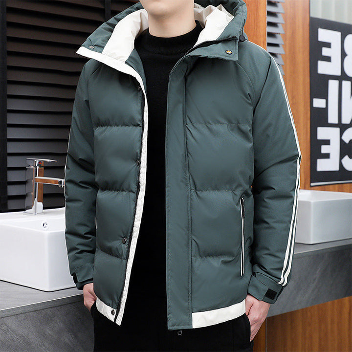 Damen Steppjacke mit Kapuze | Wasserabweisende Winterjacke mit Kordelzug und Reißverschlusstaschen für Stadt und Freizeit
