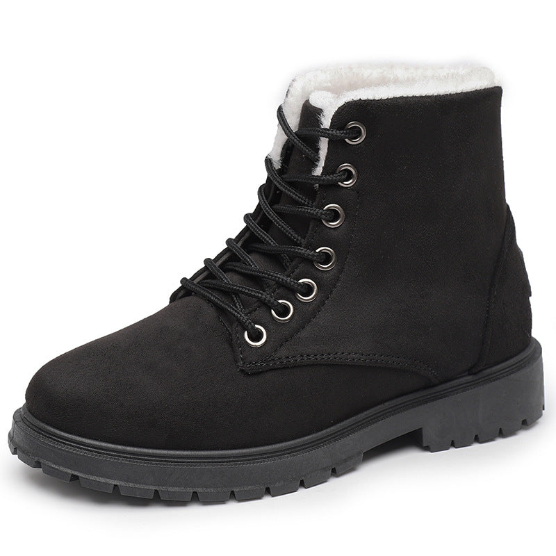 Damen Winterstiefel mit Warmfutter | Wasserabweisende Schneestiefel mit rutschfester Profilsohle für Winter und Alltag