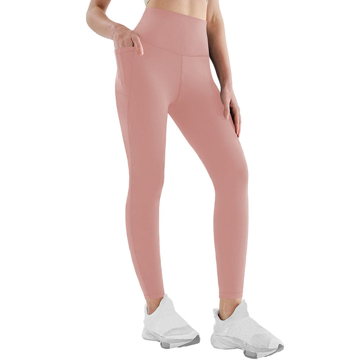 Damen Sport Leggings mit hoher Taille | Stretch-Leggings mit Seitentaschen und elastischem Bund für Fitness, Yoga und Laufen