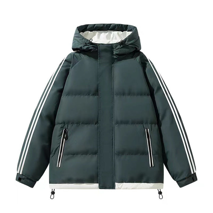 Damen Steppjacke mit Kapuze | Wasserabweisende Winterjacke mit Kordelzug und Reißverschlusstaschen für Stadt und Freizeit