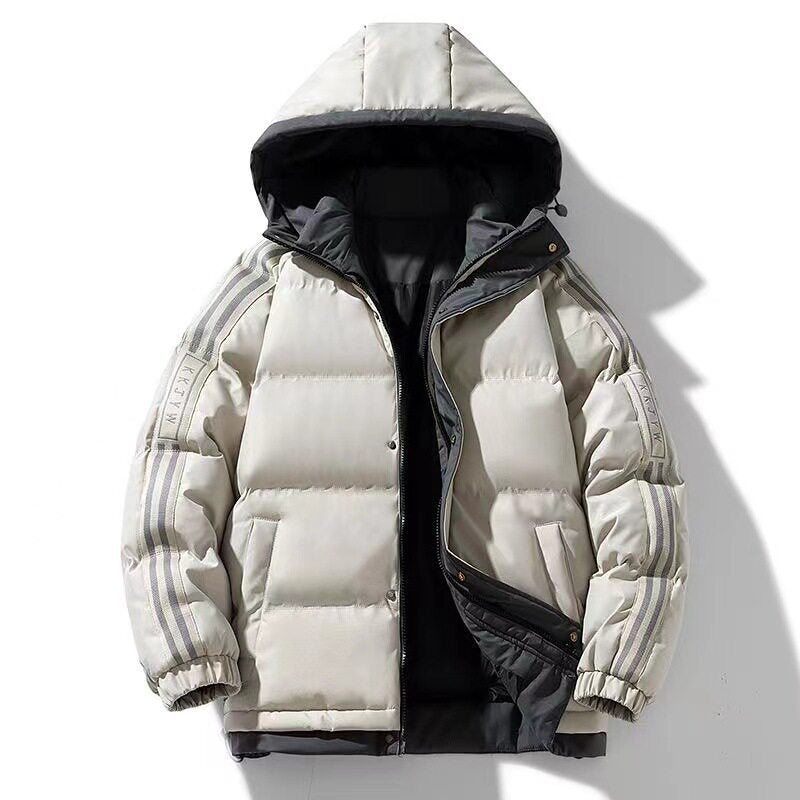 Damen isolierte Winterjacke mit Kapuze | Warm gefütterte winddichte Jacke mit verstellbarer Kapuze für Alltag und Freizeit