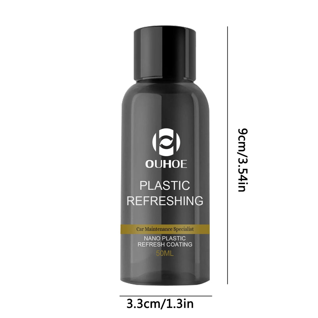 Kunststoff-Pflegeset fürs Auto 2er-Pack | Bringt verblasste Kunststoffteile wieder zum Glänzen | UV-Schutz, wasser- &amp; staubabweisend | 30/50 ml