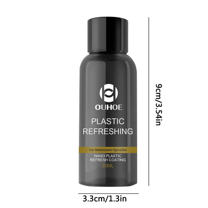 Kunststoff-Pflegeset fürs Auto 2er-Pack | Bringt verblasste Kunststoffteile wieder zum Glänzen | UV-Schutz, wasser- &amp; staubabweisend | 30/50 ml