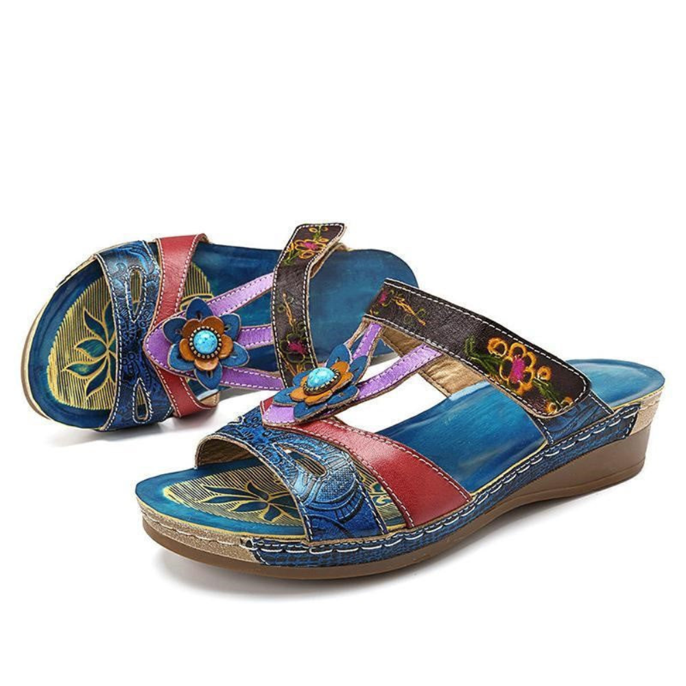 Sandales confortables pour femmes avec soutien de la voûte plantaire | Légères et respirantes | Semelle intérieure flexible et confortable | Plateforme 2–5 cm
