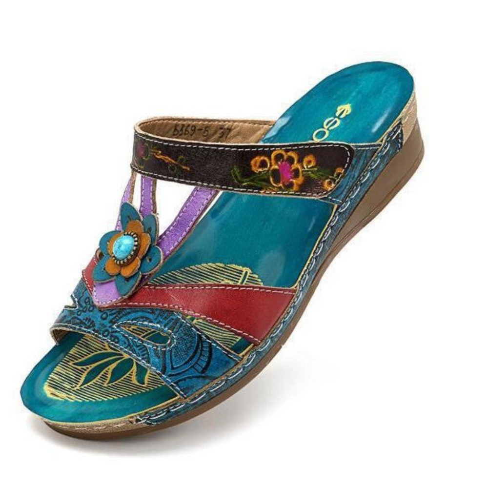 Sandales confortables pour femmes avec soutien de la voûte plantaire | Légères et respirantes | Semelle intérieure flexible et confortable | Plateforme 2–5 cm