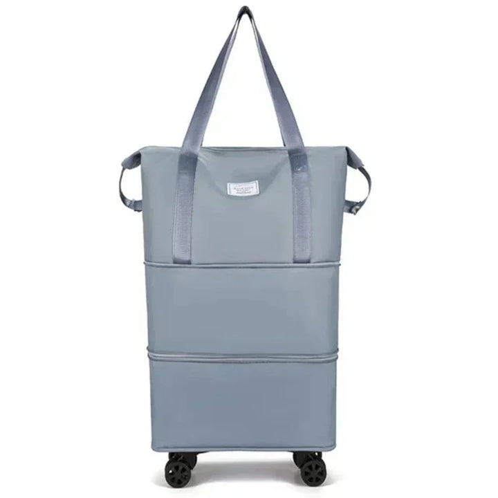 Reise-Organizer Koffer mit Fächersystem | Erweiterbarer Stauraum + optionale Rollen | Ordnung beim Packen | Farben Schwarz/Lila/Rosa/Blau