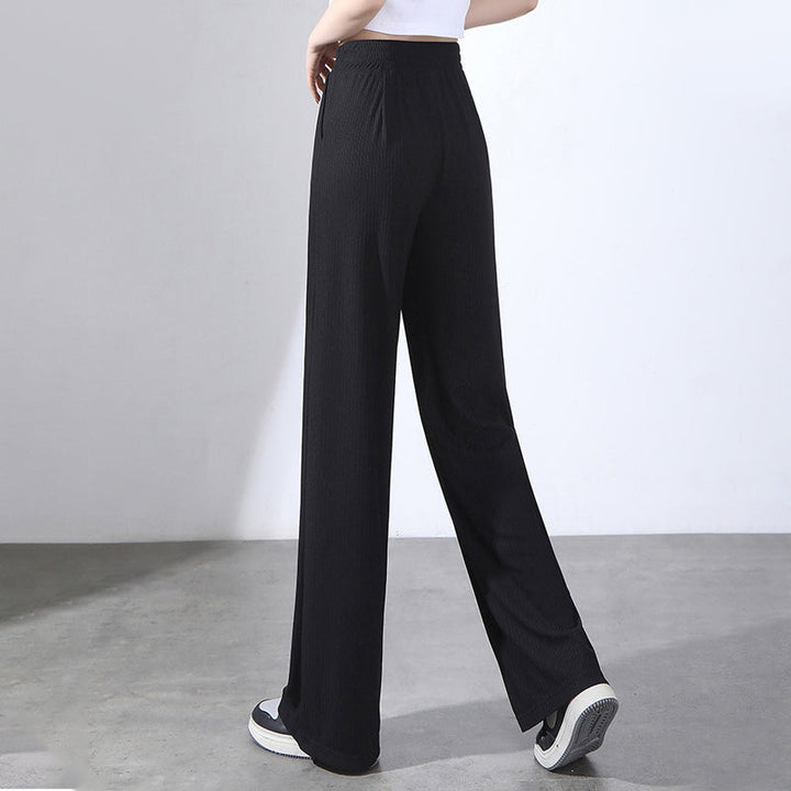 Damen Sommerhose High Waist mit weitem Bein | Leicht, knitterfrei &amp; weich fallend | Lässige Strand- &amp; Alltagshose