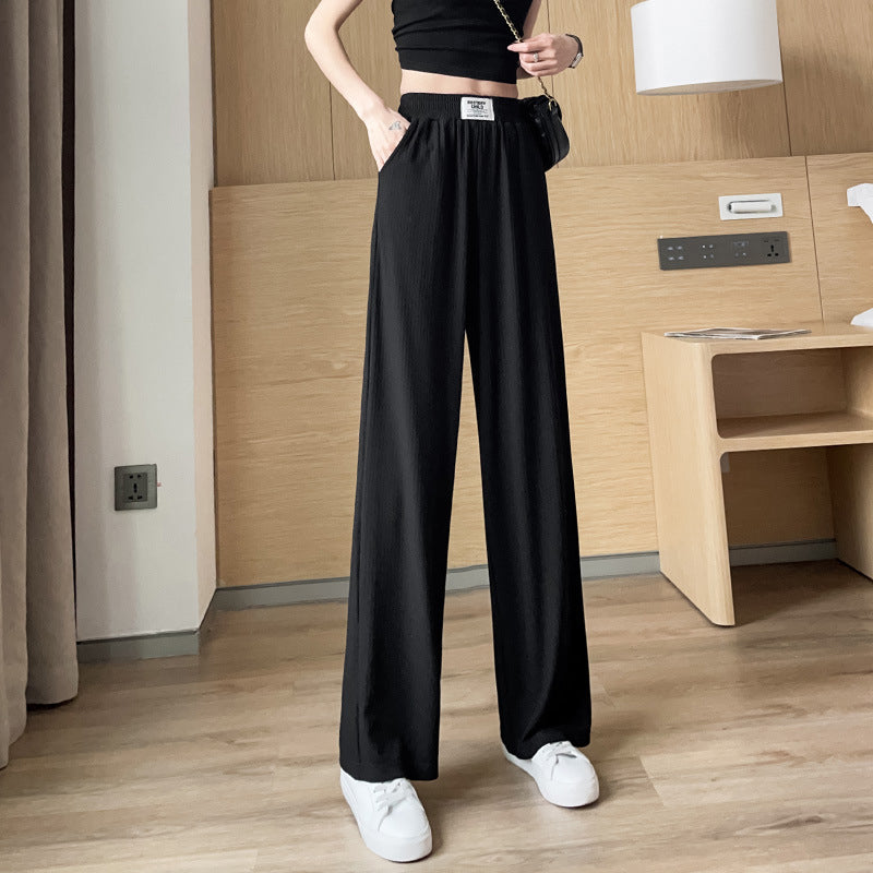 Damen Sommerhose High Waist mit weitem Bein | Leicht, knitterfrei &amp; weich fallend | Lässige Strand- &amp; Alltagshose