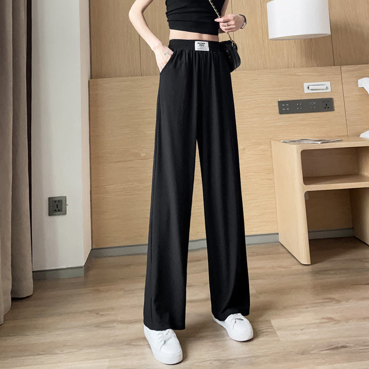Damen Sommerhose High Waist mit weitem Bein | Leicht, knitterfrei &amp; weich fallend | Lässige Strand- &amp; Alltagshose