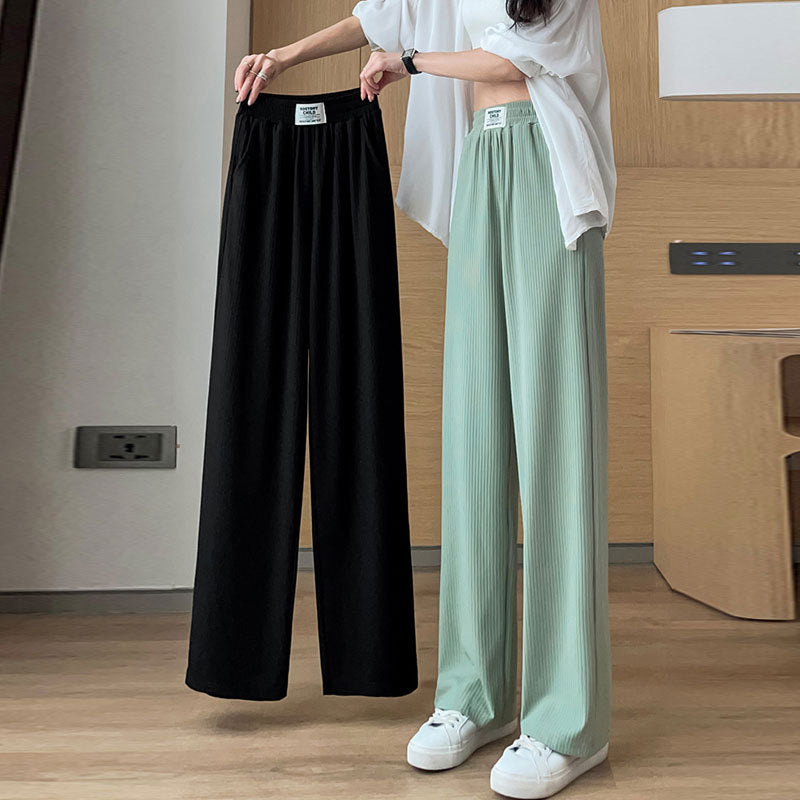 Damen Sommerhose High Waist mit weitem Bein | Leicht, knitterfrei &amp; weich fallend | Lässige Strand- &amp; Alltagshose