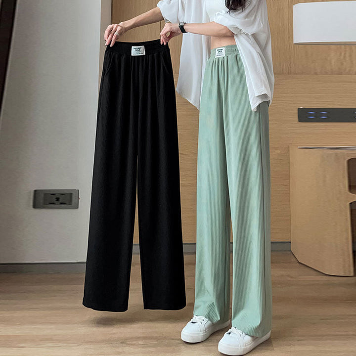 Damen Sommerhose High Waist mit weitem Bein | Leicht, knitterfrei &amp; weich fallend | Lässige Strand- &amp; Alltagshose