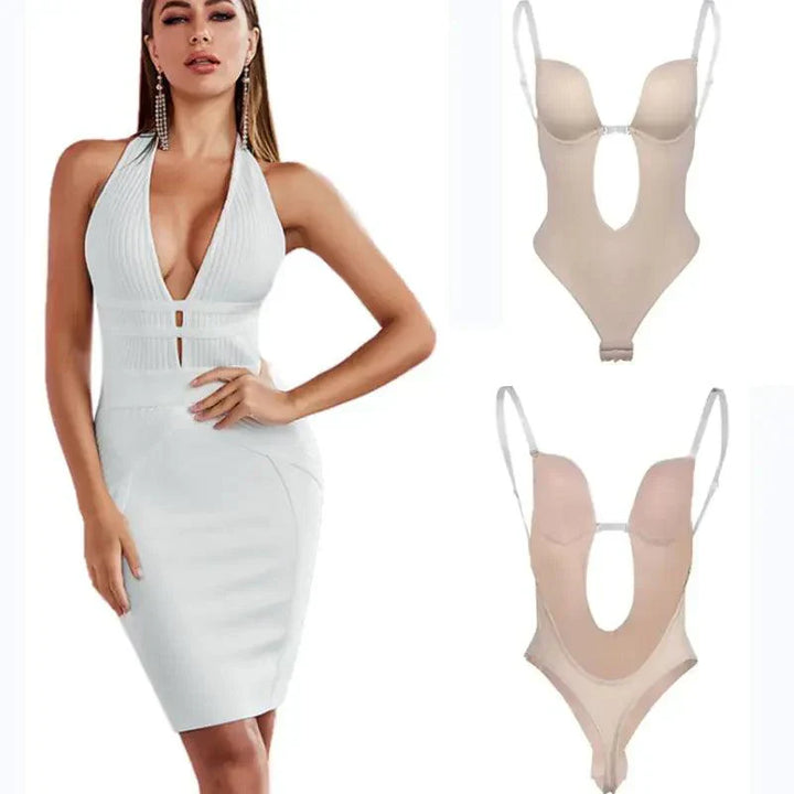 Rückenfreier BH &amp; Body Shaper für Damen | Unsichtbare Shapewear für offene Kleider | Nahtloser Halt &amp; perfekte Silhouette