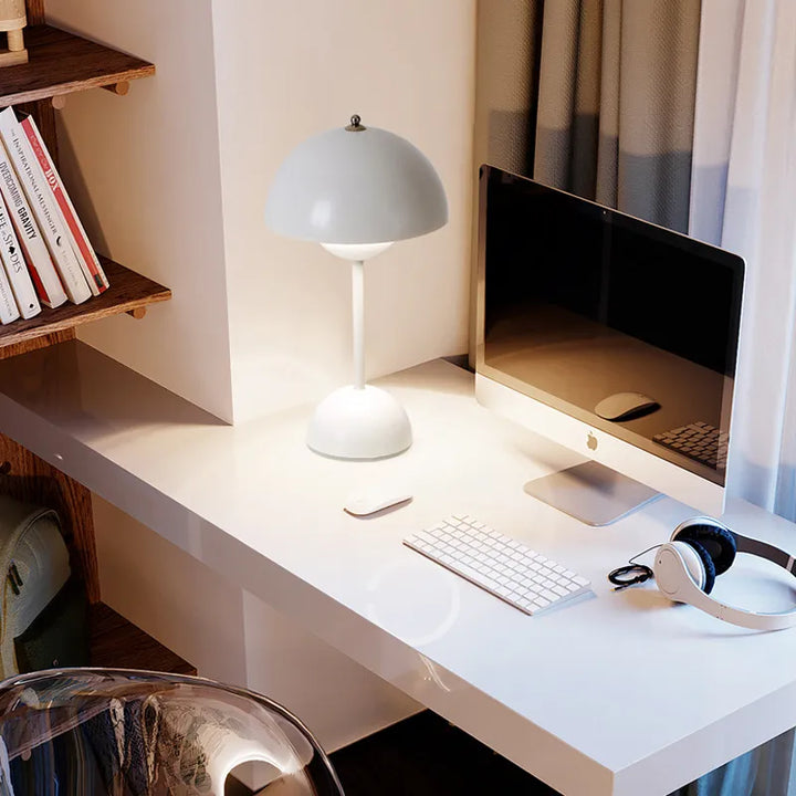 Akku-Tischlampe | USB mit 3-stufiger Dimmung, 2700K, CRI > 90 und bis zu 12 Stunden Laufzeit