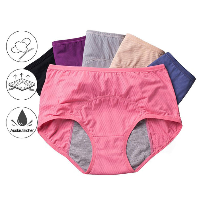 Biancheria intima assorbente per il ciclo a vita alta, a prova di perdite | Capacità fino a 50 ml, traspirante e antiodore | Per uso quotidiano, sport e incontinenza urinaria