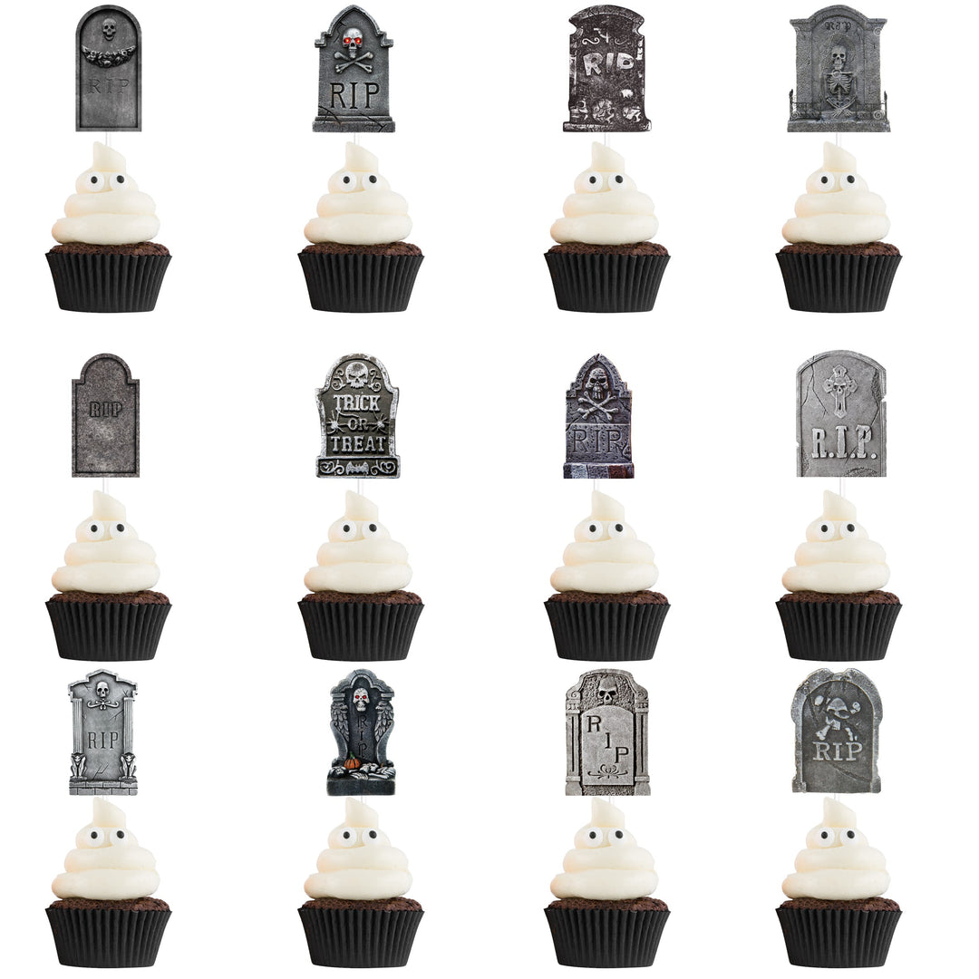 GespenstischeAufsätze™ Tombcake Halloween cupcake díszek