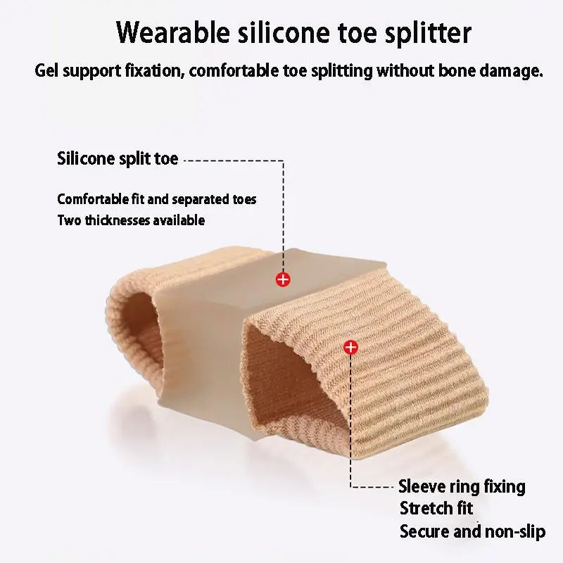 Premium Zehentrenner | Elastische Separatoren für Ballenzehen &amp; Fehlstellungen | Nylon &amp; SEBS