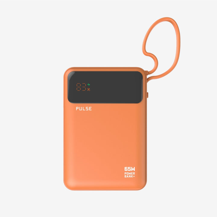 Powerbank 20.000 mAh | 65W Power Delivery mit integriertem USB-C-Kabel für Laptop, Tablet &amp; Smartphone