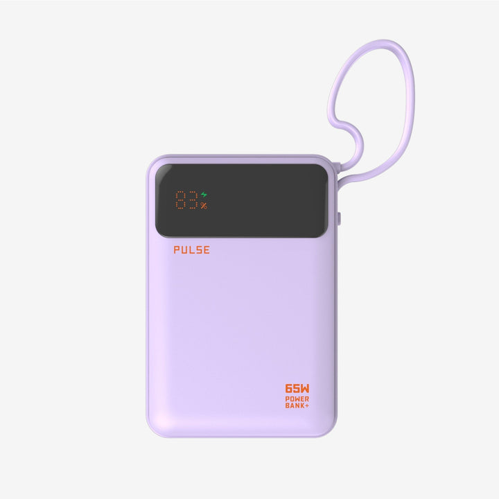 Powerbank 20.000 mAh | 65W Power Delivery mit integriertem USB-C-Kabel für Laptop, Tablet &amp; Smartphone