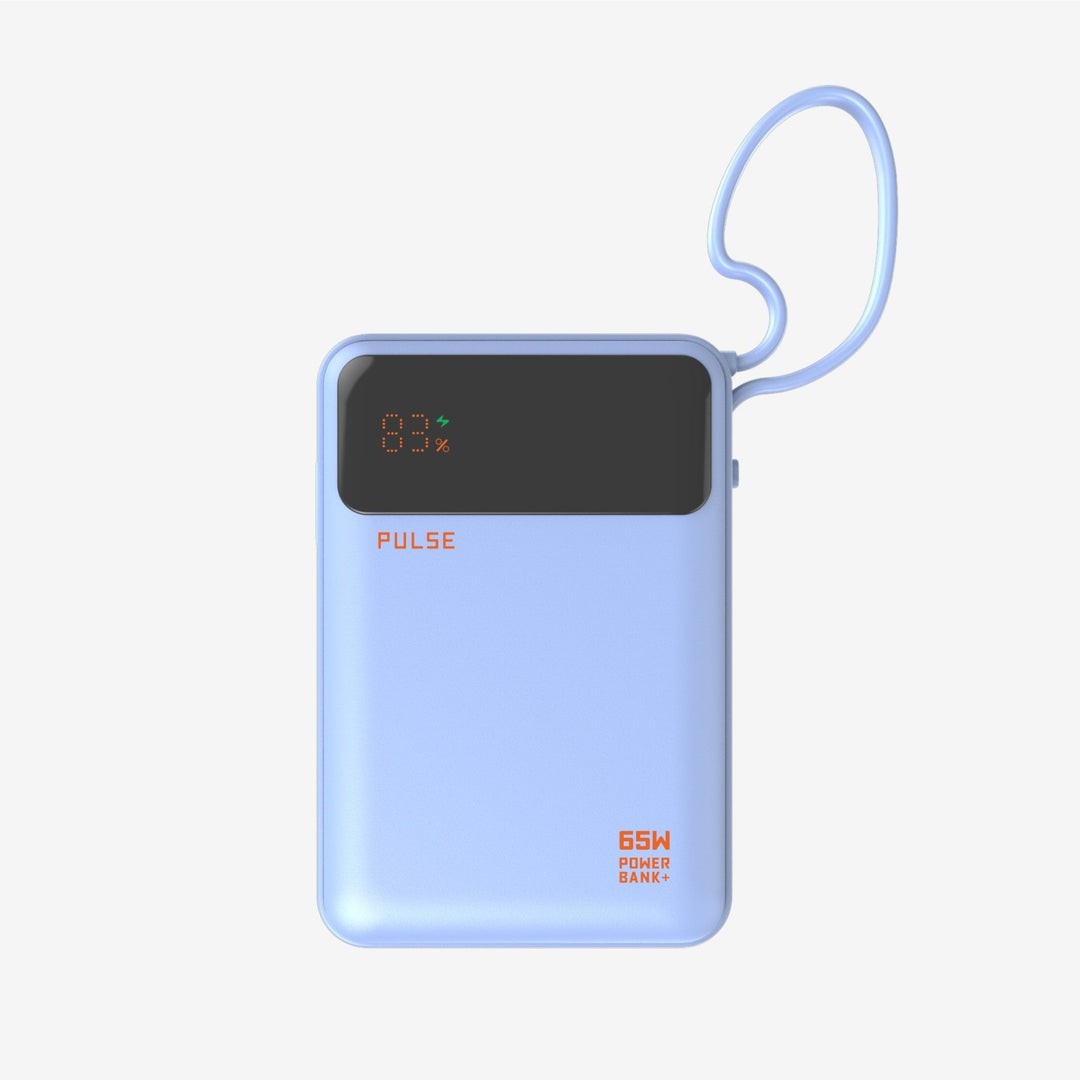 Powerbank 20.000 mAh | 65W Power Delivery mit integriertem USB-C-Kabel für Laptop, Tablet &amp; Smartphone