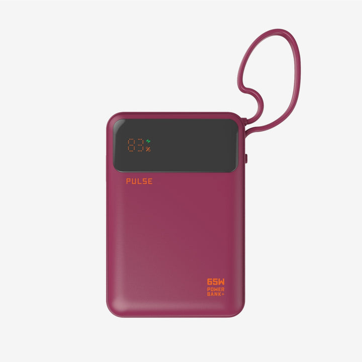 Powerbank 20.000 mAh | 65W Power Delivery mit integriertem USB-C-Kabel für Laptop, Tablet &amp; Smartphone