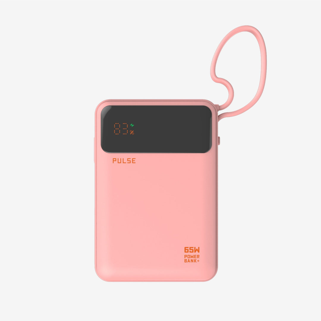 Powerbank 20.000 mAh | 65W Power Delivery mit integriertem USB-C-Kabel für Laptop, Tablet &amp; Smartphone
