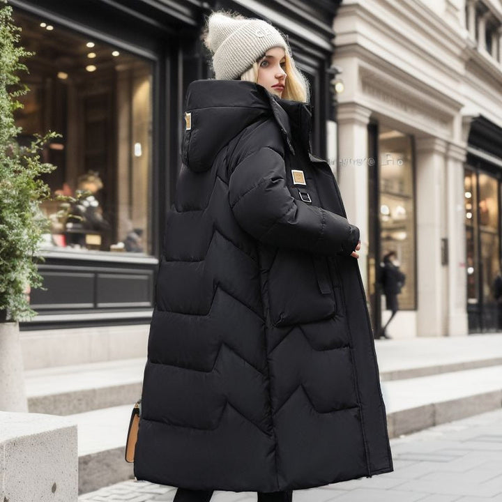 Damen Wintermantel wasserdicht mit abnehmbarer Kapuze | Warmer Winterparka mit Innenfutter und geräumigen Taschen für kalte Tage