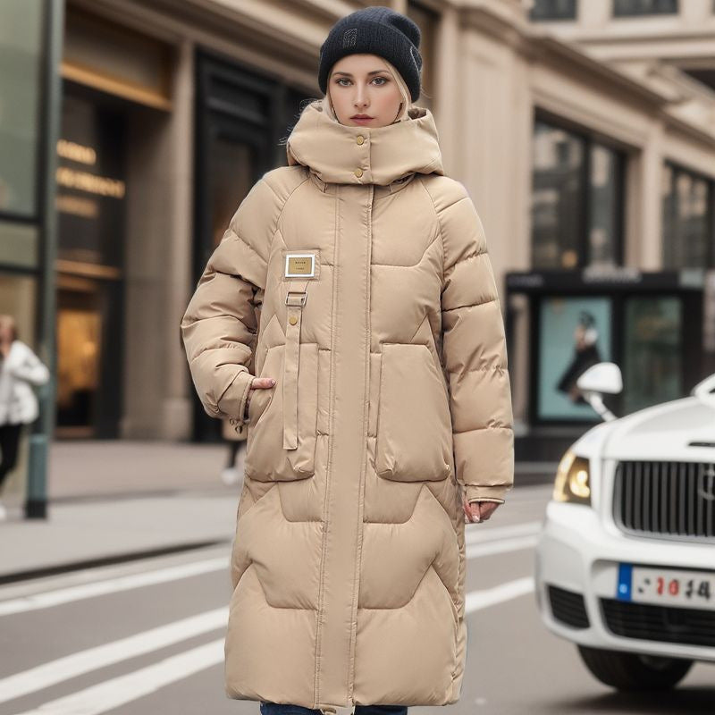 Damen Wintermantel wasserdicht mit abnehmbarer Kapuze | Warmer Winterparka mit Innenfutter und geräumigen Taschen für kalte Tage