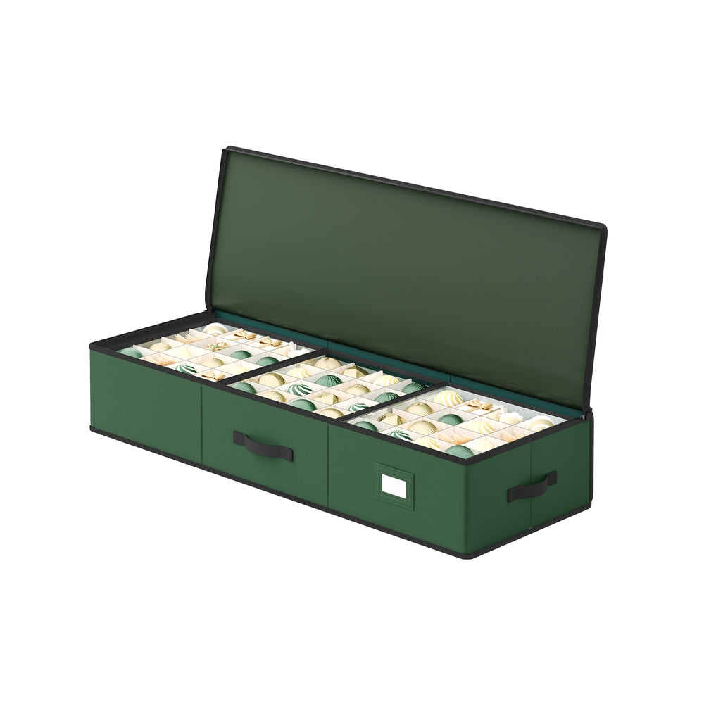 Aufbewahrungsbox für Weihnachtskugeln | Praktische Weihnachtsdeko-Aufbewahrung mit Fächern für platzsparende und ordentliche Lagerung