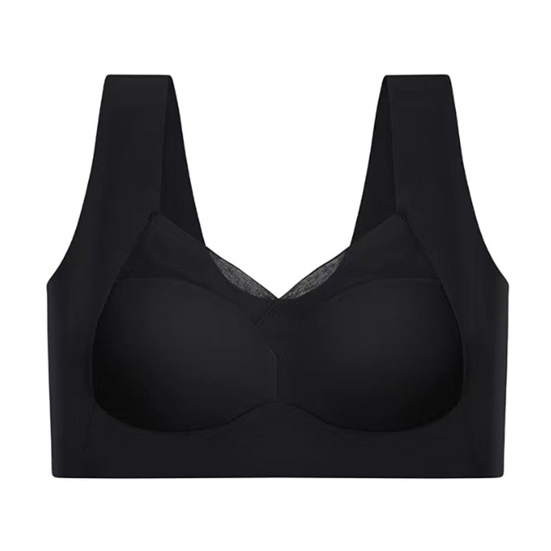 Soutien-gorge confortable sans armatures | Sans coutures et respirant | Maintien 360°, doux et extensible, idéal pour le quotidien, le sommeil et le sport (lot 1+2)