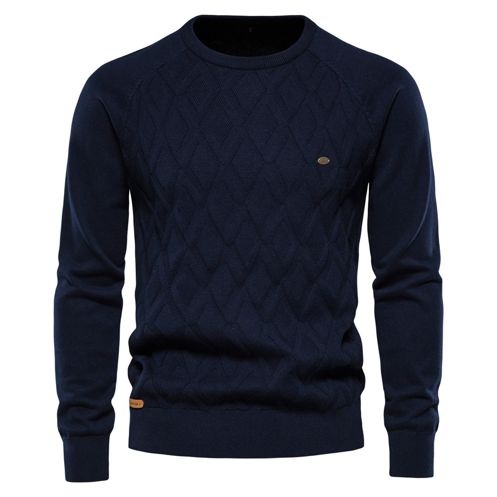 Herren Rollkragenpullover mit schmaler Passform | Warmer Strickpullover mit atmungsaktivem Stoff und eng anliegendem Rollkragen