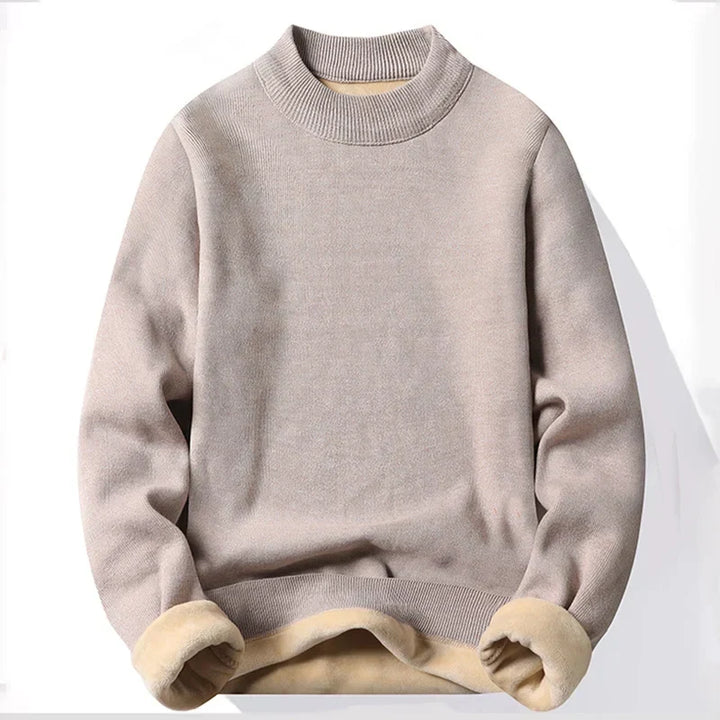 Herren Strickpullover mit halbhohem Kragen | Warmer Pullover mit lockerer Passform und bequemem Schnitt für Frühling und Herbst