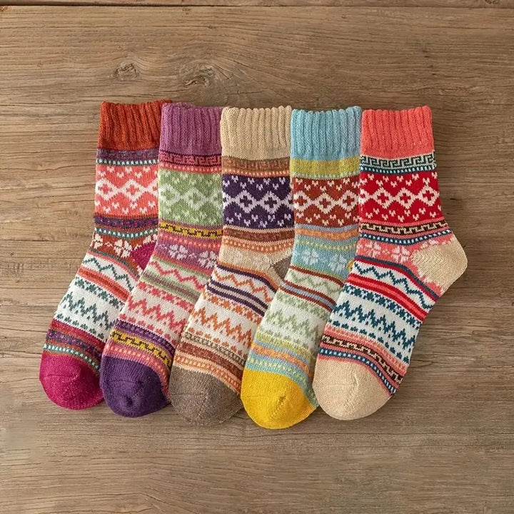 Damen Thermosocken | Extra dicke Wintersocken im 5er-Pack mit weichem Innenfutter