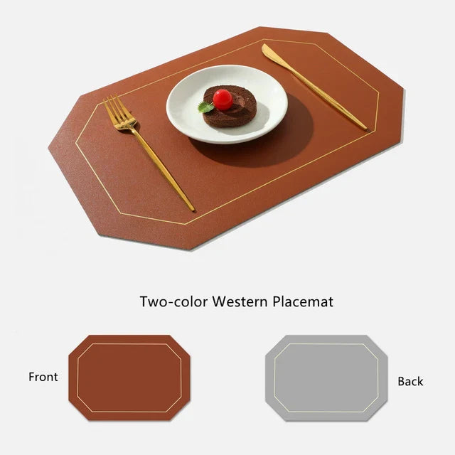 Double-layer PU leather placemat