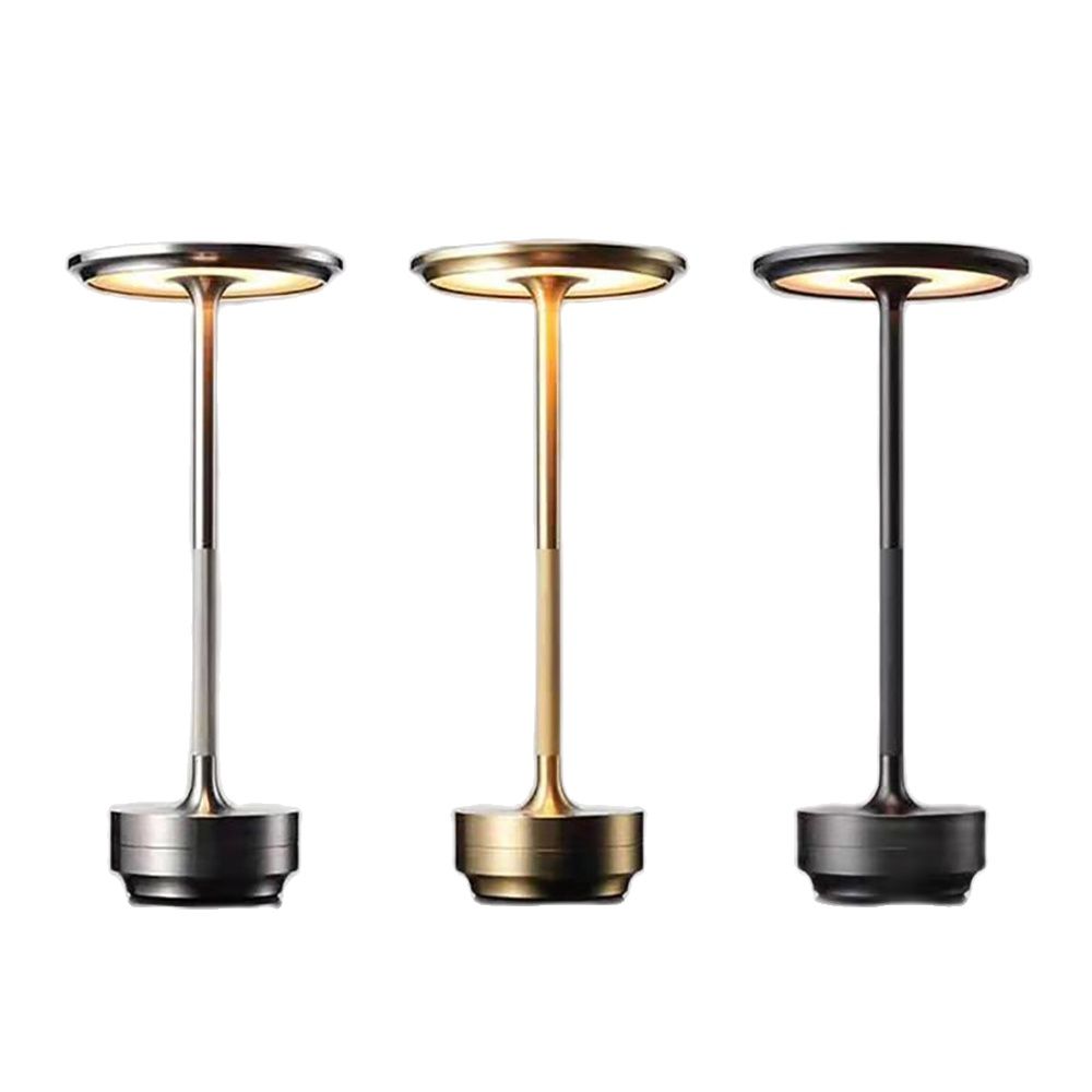 ShineCrest™ Kabellose Design-Tischlampe | Dimmbares LED-Licht aus Aluminium | Warmweiß, Wasserabweisend &amp; Elegant