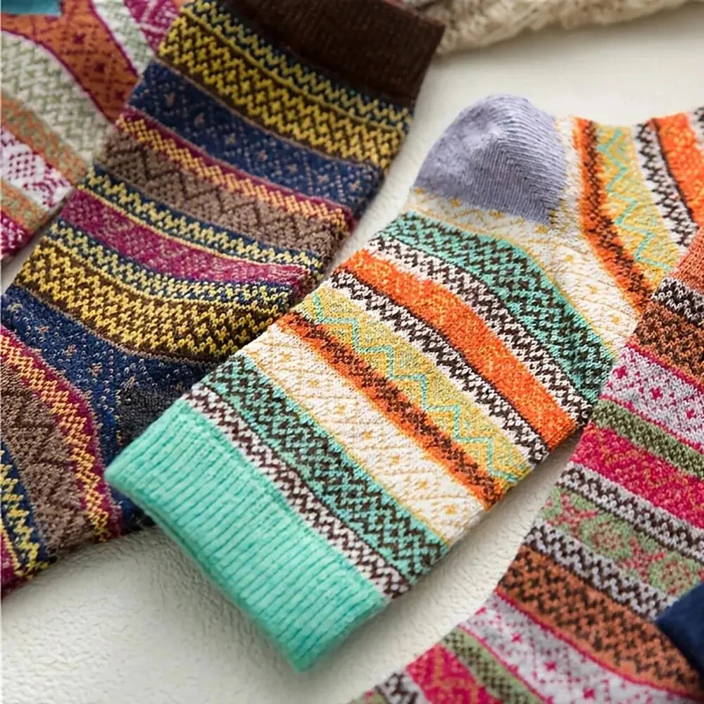 Damen Thermosocken | Extra dicke Wintersocken im 5er-Pack mit weichem Innenfutter