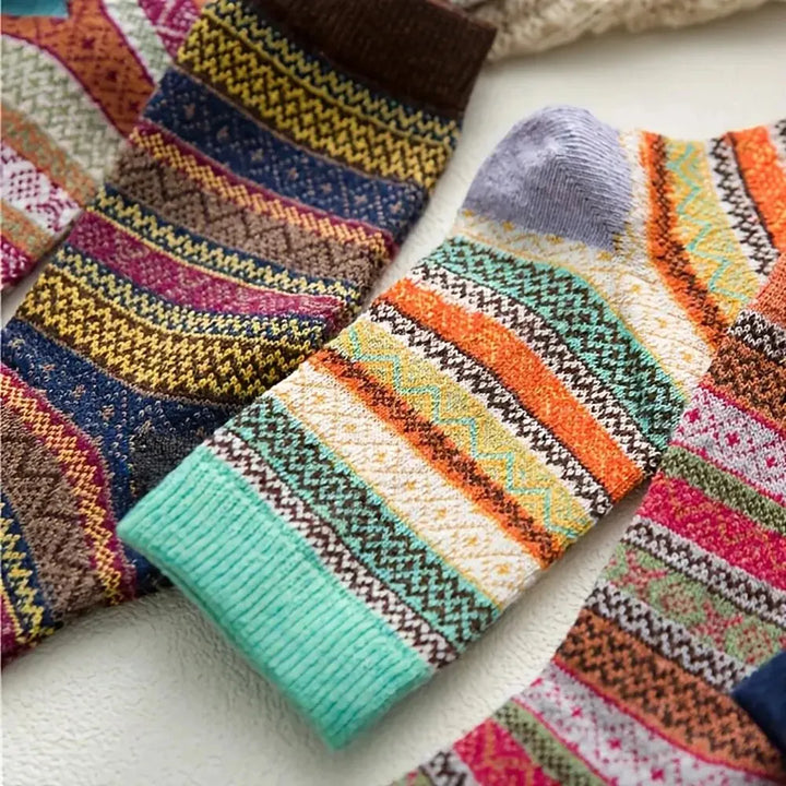 Damen Thermosocken | Extra dicke Wintersocken im 5er-Pack mit weichem Innenfutter