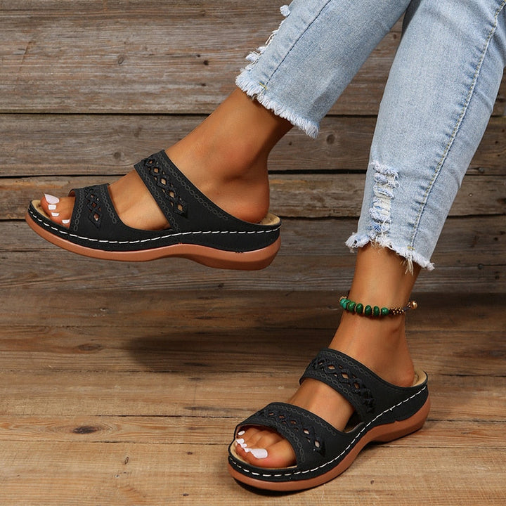 Damen orthopädische Sandalen | Dreibogen-Design &amp; Nanoschaumsohle für gesunde Füße | Adina™