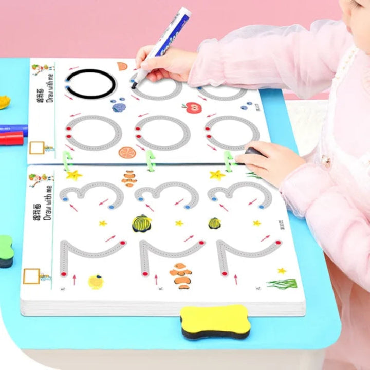 Montessori Zeichen- &amp; Lernset | Kreativ &amp; Pädagogisch | Förderung der Motorik &amp; Farberkennung