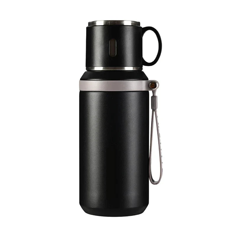 Thermobecher 600 ml | Auslaufsicherer Edelstahl-Thermobecher für Kaffee, Tee und kalte Getränke unterwegs