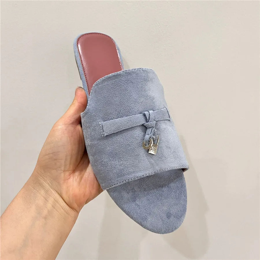 Damen flache Pantoletten | Minimalistisches Design &amp; bequemer Tragekomfort | Veronica™
