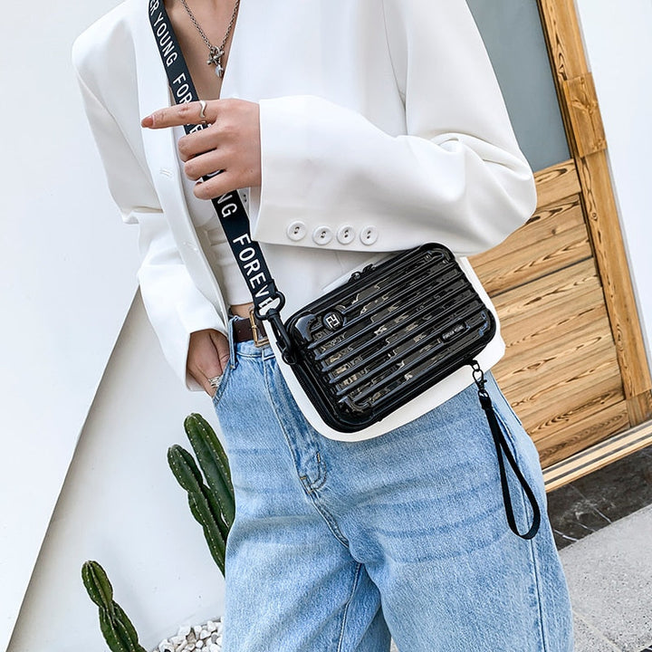 SBAG Borsa a tracolla | Borsa compatta da spalla | Idrorepellente e alla moda | Design rigido per uso quotidiano e viaggi