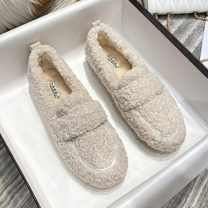 Ultraweiche Plüsch-Hausschuhe für Damen | Warme rutschfeste Kuschel-Pantoffeln | Komfortable Home Slipper für Winter &amp; Alltag